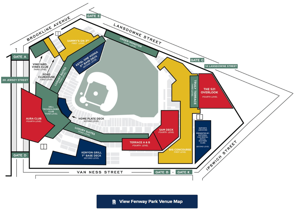 fenway park map